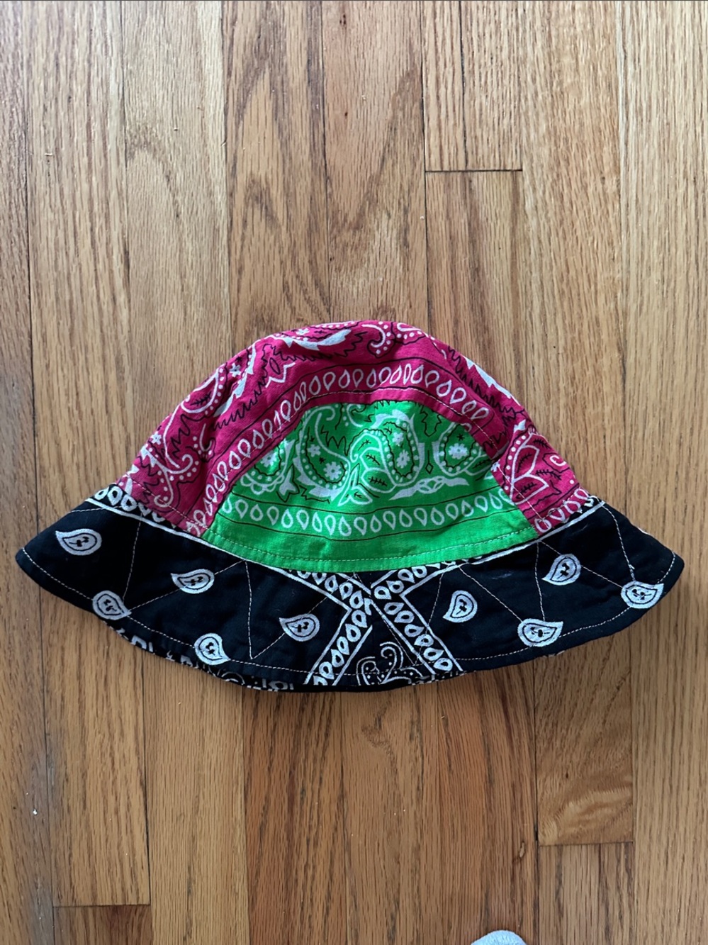 Designer bandana bucket hat
